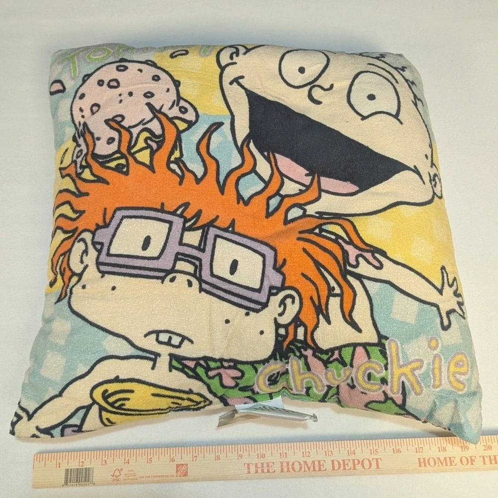 Nickelodeon Rugrats Throw Pillow Kids Multicolor 90s Vintage Angelica Tommy